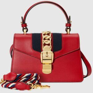Gucci Sylvie leather Red bag